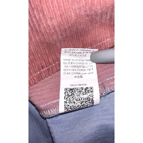 Colorblock Corduroy Button-Up Long Sleeve Shirt With Pockets 2XL? - Picture 4 of 5